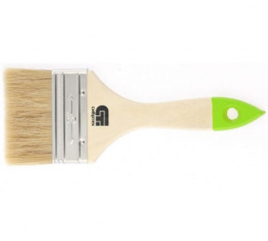Плоская кисть, 75 мм натуральная щетина, деревянная ручка СИБРТЕХ 82265